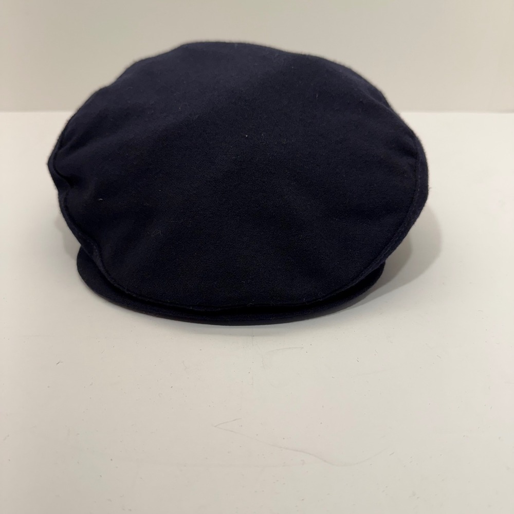 Pendleton Mens Navy Blue 100% Virgin Wool Flat Cap Driving Hat Size Large